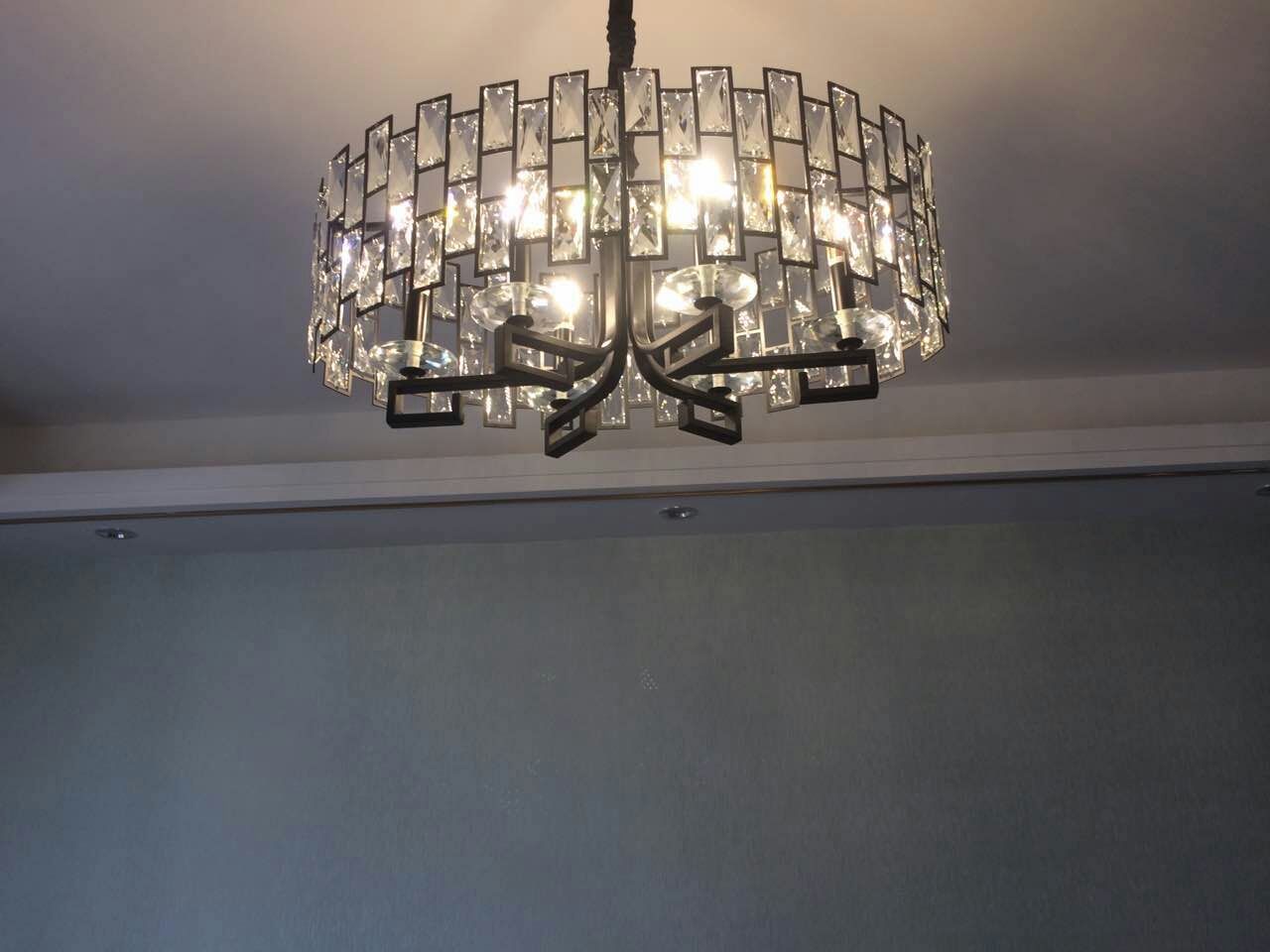 后现代小美式独特个性水晶吊灯