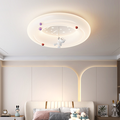 现代简约卡通可爱小熊星球儿童吸顶灯624...