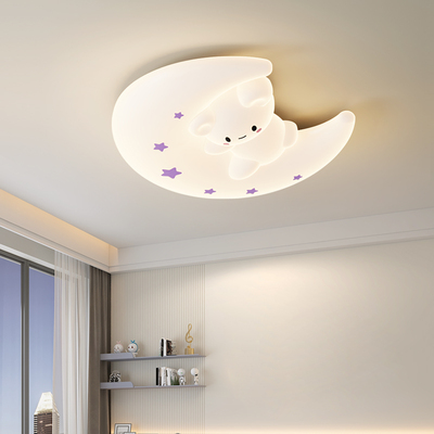 现代简约卡通抱抱熊月亮儿童吸顶灯6246