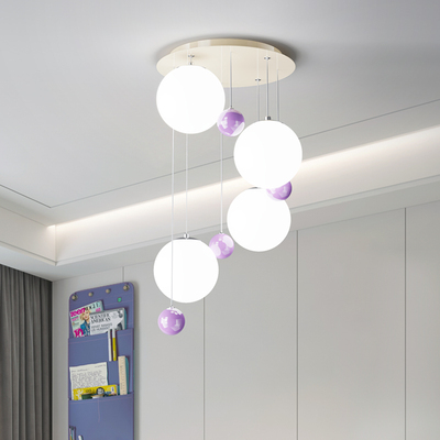 简约个性全光谱护眼玻璃球儿童灯6248