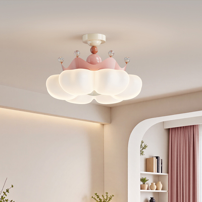 现代简约个性公主皇冠儿童吸顶灯6209