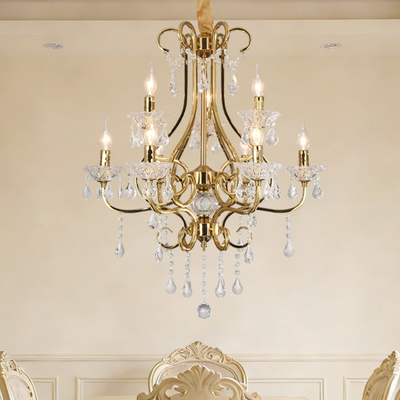 美式水晶装饰高级客厅卧室吊灯1912