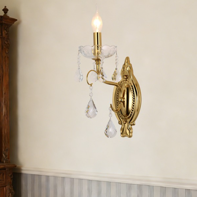 美式水晶装饰高级客厅卧室过道壁灯1913