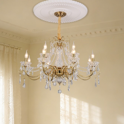 美式水晶装饰高级客厅卧室吊灯1913