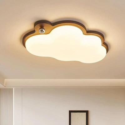 中古法式吸顶灯原木风卧室全光谱护眼主卧儿...