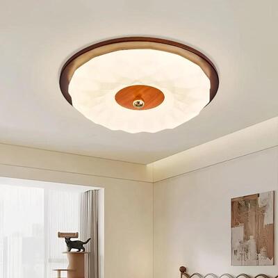 中古风卧室吸顶灯法式复古美式主卧房间灯设...