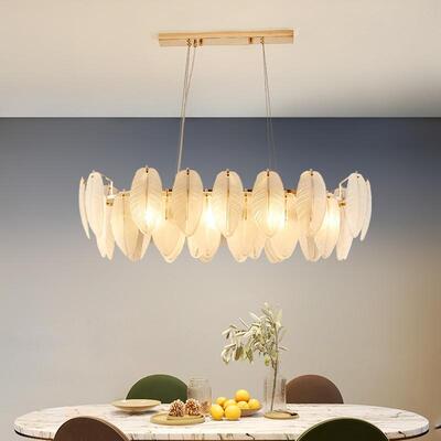 客厅吊灯法式奶油田园风1224D椭圆