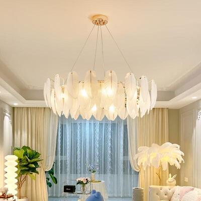 客厅吊灯法式奶油田园风1224D圆