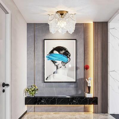 法式复古水晶玻璃过道走廊灯6225X-A