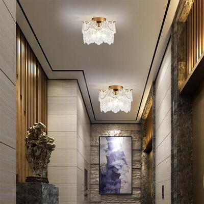 法式复古水晶玻璃过道走廊灯6225X-B