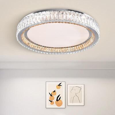 客厅灯圆形水晶餐厅卧室轻奢灯2222X