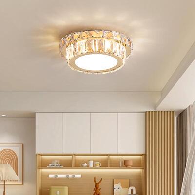 轻奢现代水晶灯过道走廊灯1418X圆