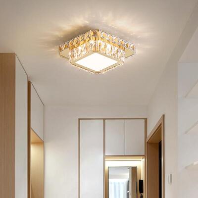 轻奢现代水晶灯过道走廊灯1418X正方形