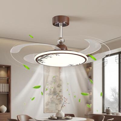 竹叶图案隐形风扇灯MY-300