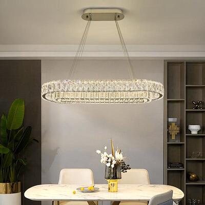 轻奢客厅水晶吊灯1401D椭圆